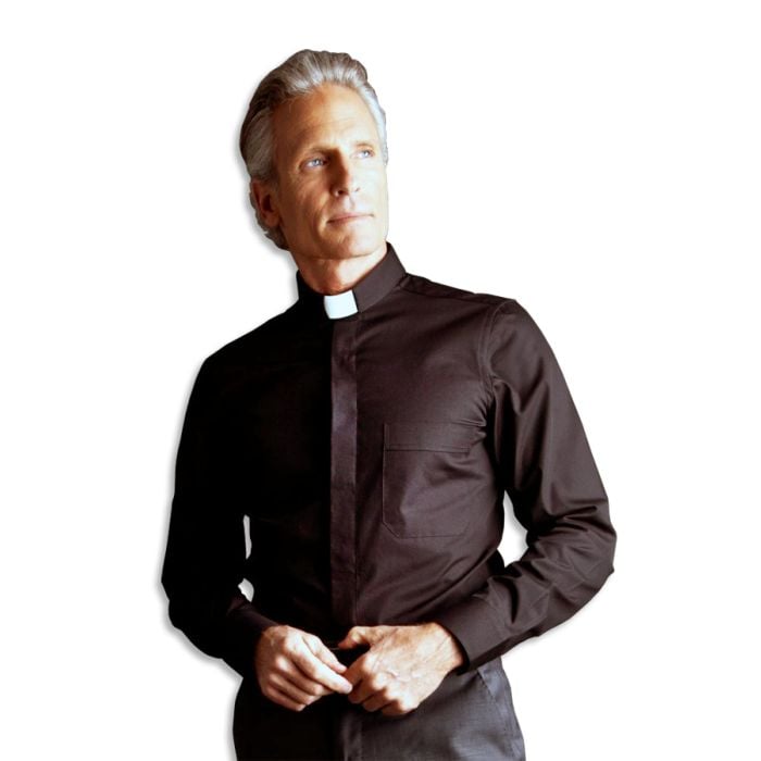 Desta Slim Cut Long Sleeve Tab Shirt
