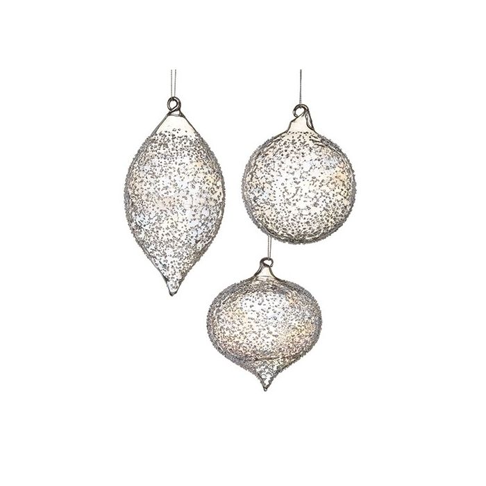 4.25" Speckle Ornament Set #136706