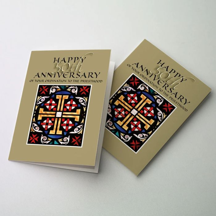 50th Anniversary Priest Ordination Greeting Card #CA8238