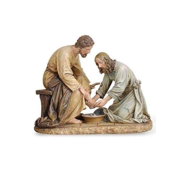 6.5" Jesus Washing of Feet Statue