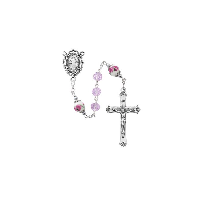 8mm Pink Crystal Miraculous