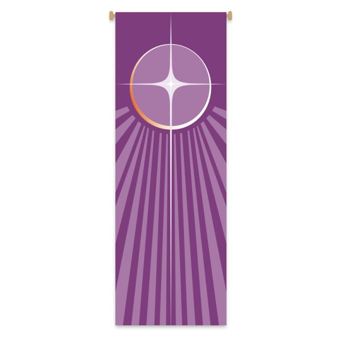 Advent Banner #7620 with Printed Motif of The Advent Star