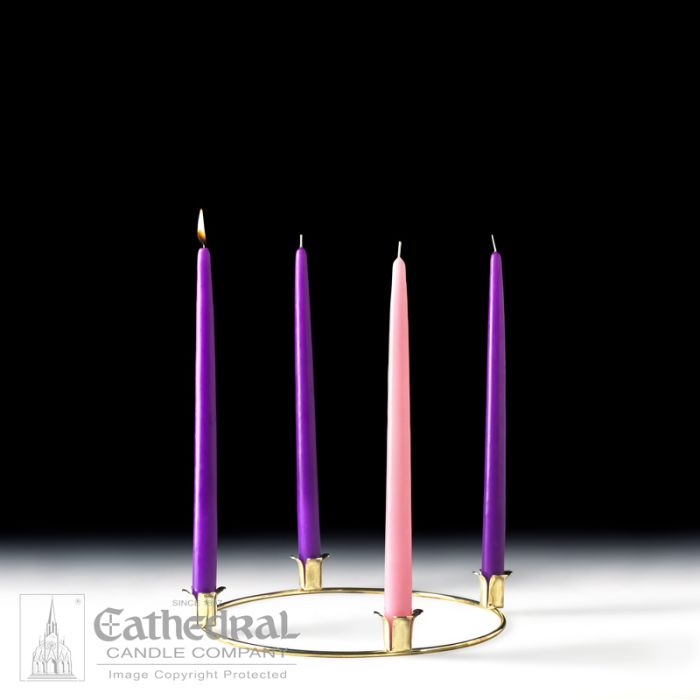 Advent Home Wreath Gold Tone