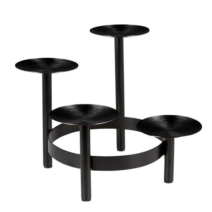 Black Advent Pillar Tier Holder