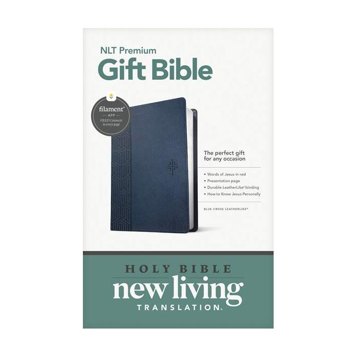 Blue NLT Premium Gift Bible