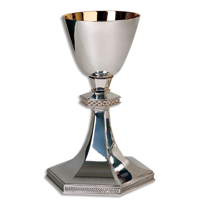 Chalice & Paten #2404, Silver Plated Brass