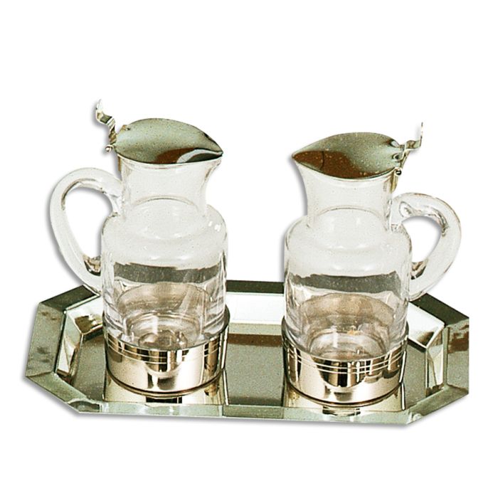 Cruet Set #622, Gold or Silvrt Plated Brass