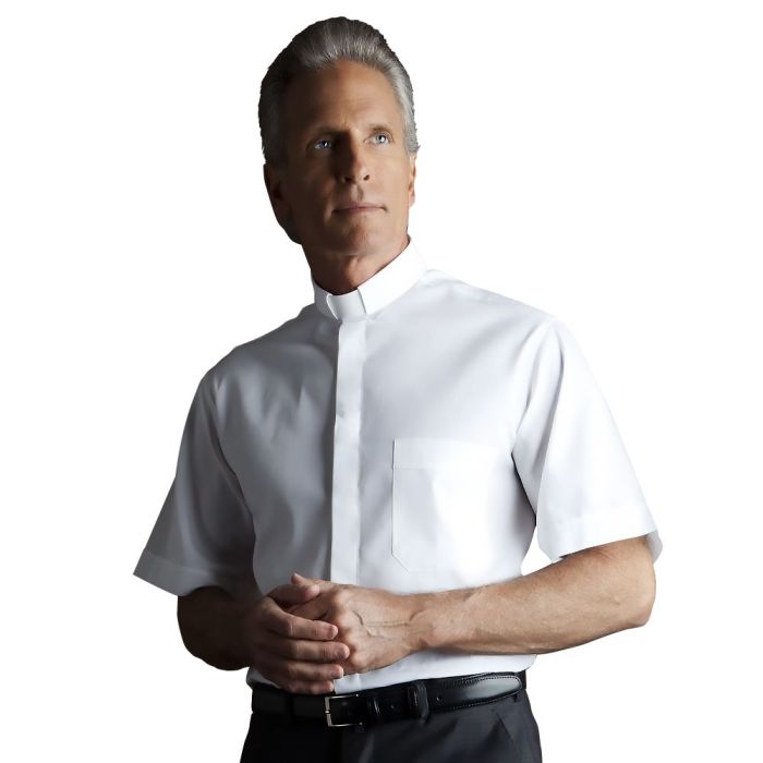 Desta Short Sleeve Tab Clergy Shirt