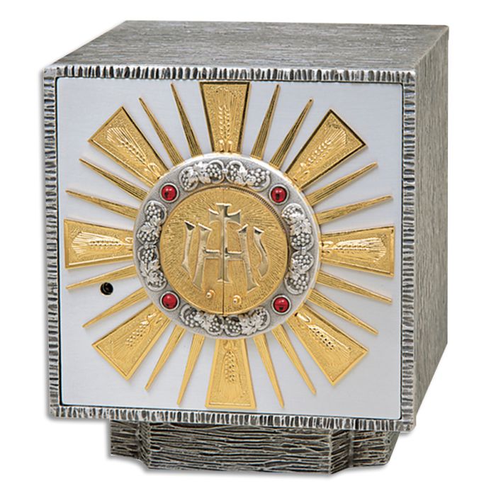 Exposition Tabernacle #K658, Oxidized Silver with 24k Gold Accents