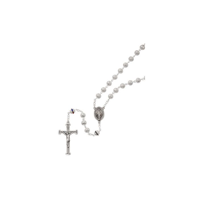 Filigree Rosary w/Multicolor O.F. Beads