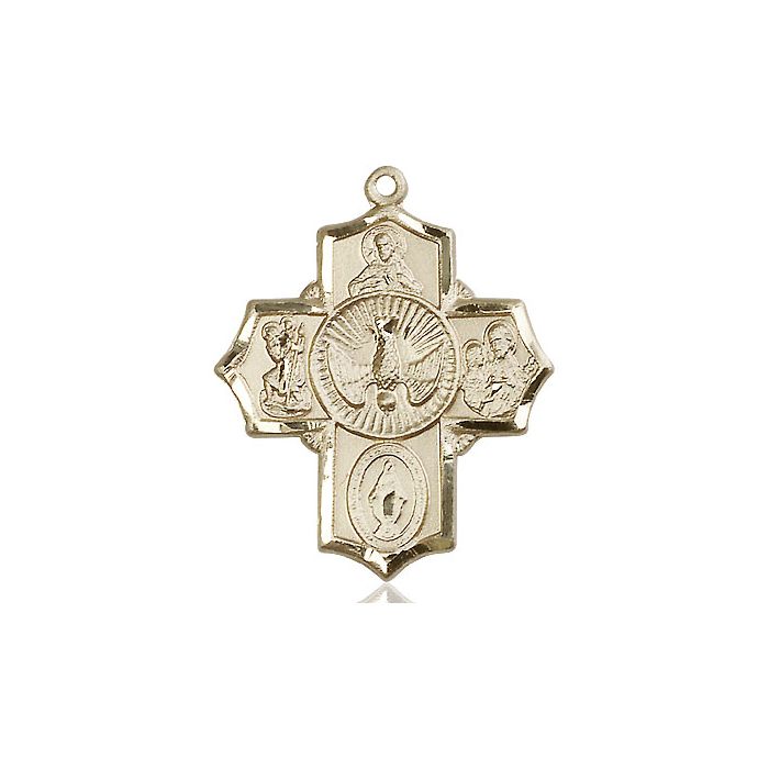 Gold Fill Five Way Medal