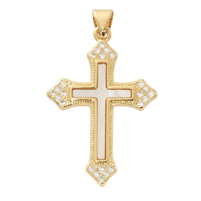 GP Mother of Pearl Cross w/16-18" Chain