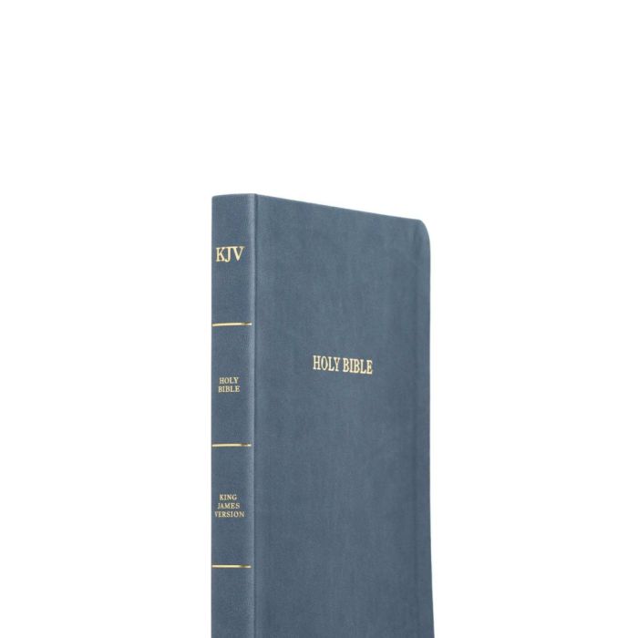 KJV Large Print Thinline Bible, Value Edition, Slate Leathertouch
