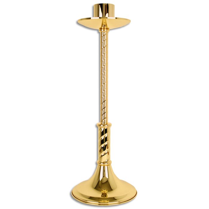 Low Profile Paschal Candle Holder #1135-LP,Solid Brass