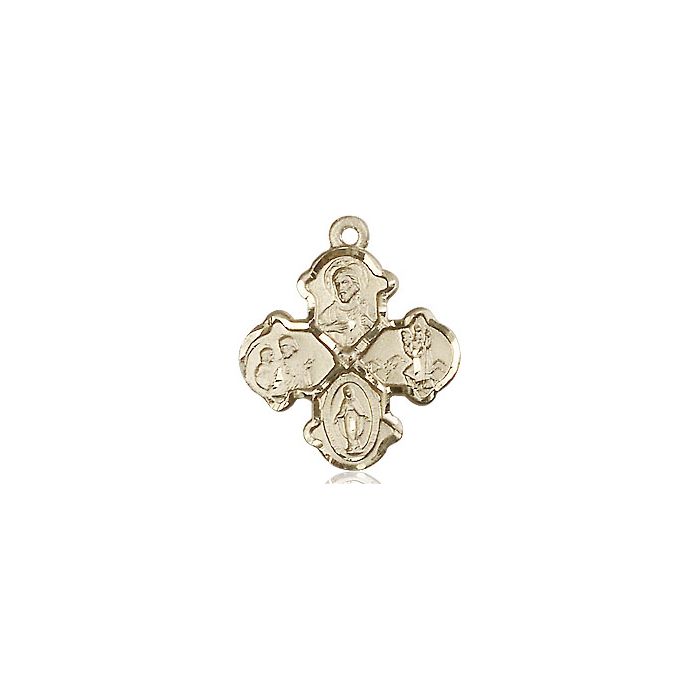 Gold Filled 4-Way Medal