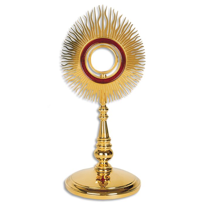 Monstrance #5582, Gold Plated Brass