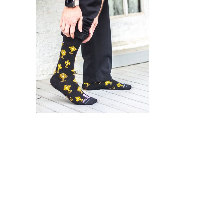 Navy Monstrance Adult Socks