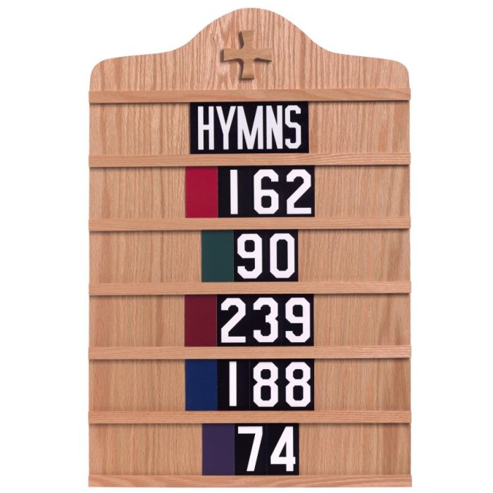 Oak Hymn Board - 20" x 30"