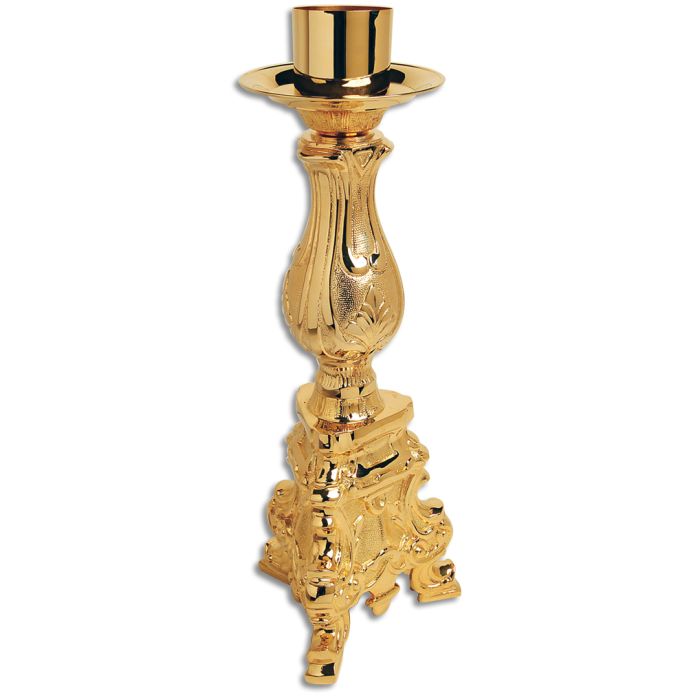 Paschal Candle Holder #873, 24k Gold Plated