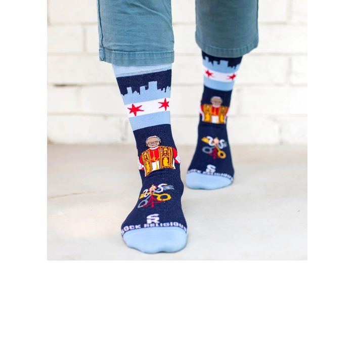 Pope Leo XIV Chicago Adult Socks