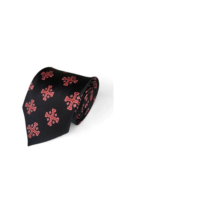 Red/White Jerusalem Cross Necktie