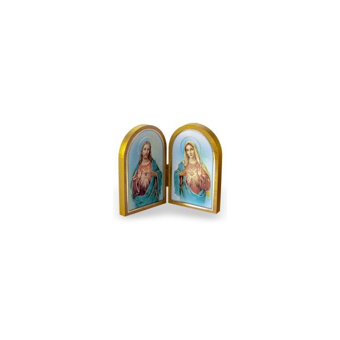 Sacred & Immaculate Heart Diptych