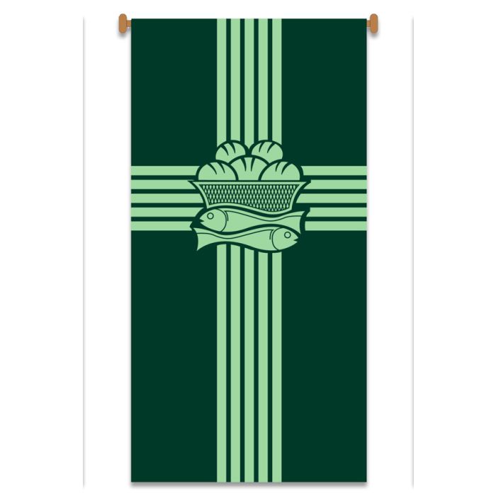 Small Ordinary Time Banner #7913 with the Loaves and Fishes