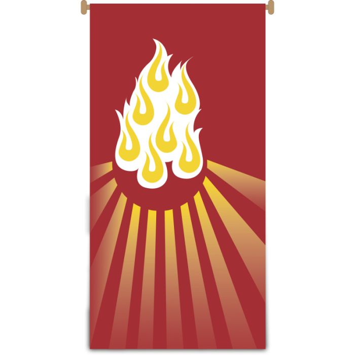 Small Pentecost Banner #7916 with Flames