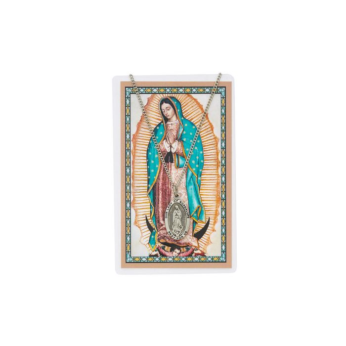 Spanish Guadalupe Medal Carded
