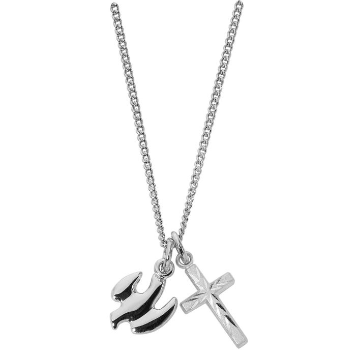 SS Cross/Holy Cross w/16-18" Chain