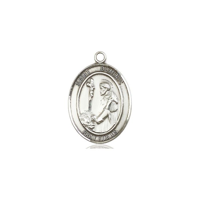 SS St Dominic Pendant w/ 24" Chain