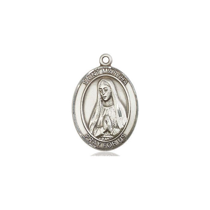 SS St Martha Pendant w/ 24" Chain