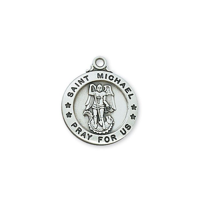 SS St Michael Medal w/20" Chain