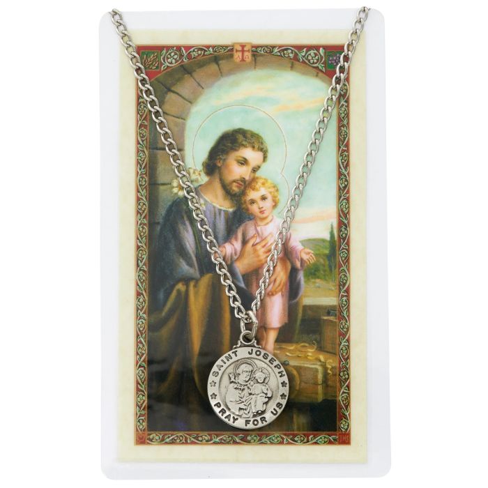 St. Joseph Medal w/Spanish Prayer Card