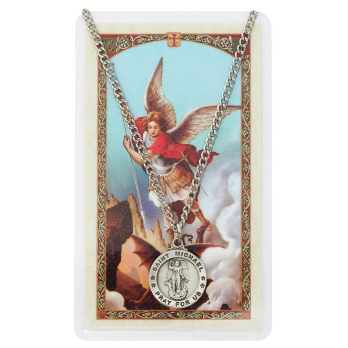 St. Michael Medal w/Spanish Prayer Card