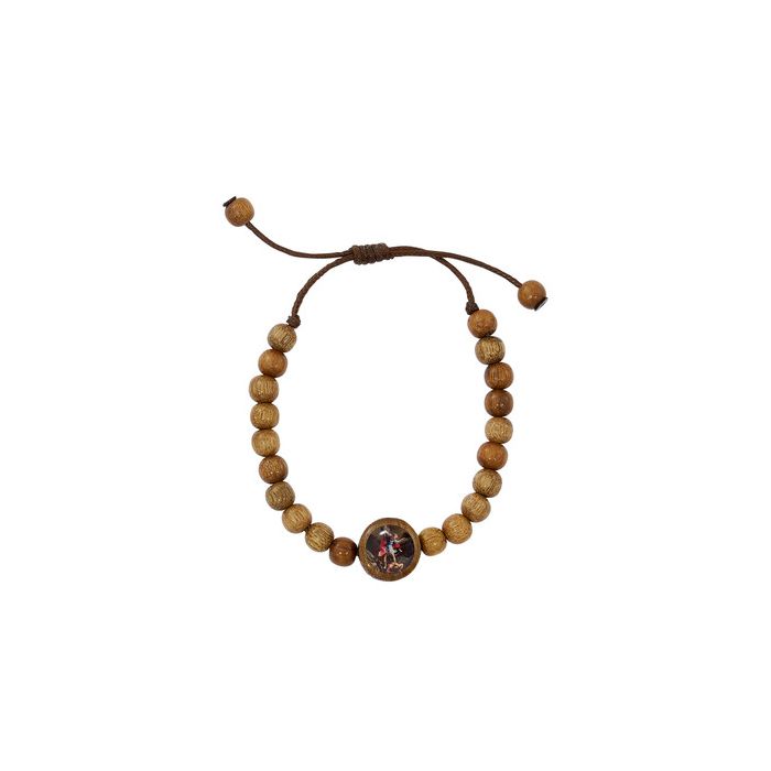 St Michael Wood Bracelet