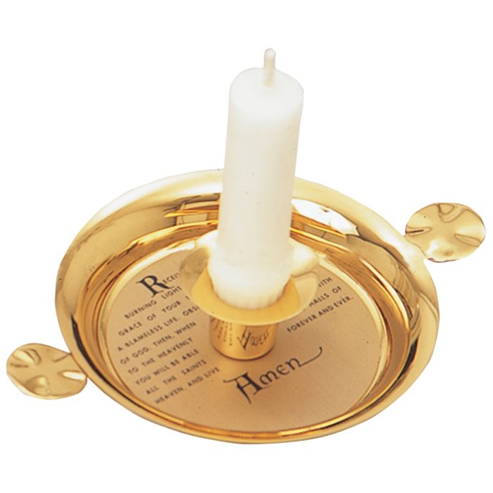 Stainless Steel Baptismal Candlestick