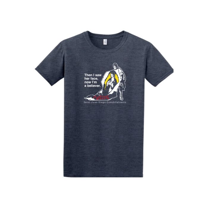 Then I Saw Her Face - St. Juan Diego Adult T-Shirt