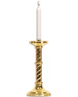 Altar Candlestick #1130, Solid Brass