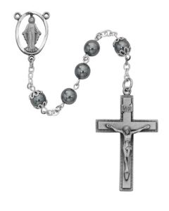 7mm Imitation Hematite Rosary