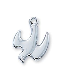 Sterling Silver Holy Spirit Medal w/ 18" Chain