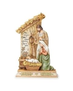 10.25" HOLY FAMILY W/ VERSE