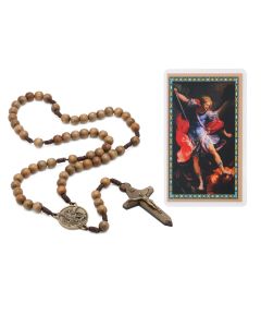 10mm Wood St Michael Rosary