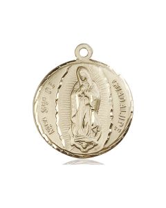 14KT GF OL Guadalupe w/ 24" Chain