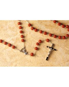17" 5mm St. Theresa Rose Scented Rosary #RPRTH