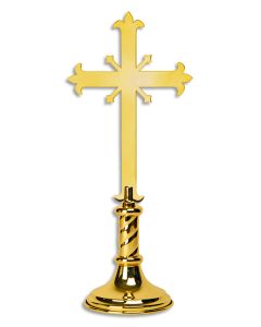 18-Inch Altar Cross #K-1139-AC, Solid Brass
