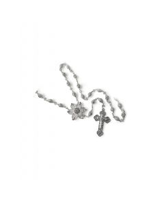 22" Silver Rosary