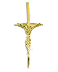 24-Inch Hand Woven Palm Crucifix