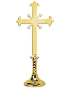 28-Inch Altar Cross #1131, Solid Brass