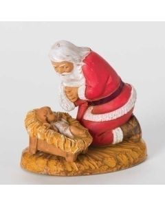 4" Kneeling Santa Figurine